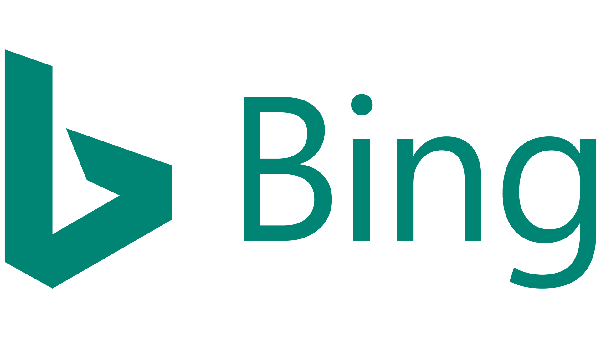 Bing logo: green