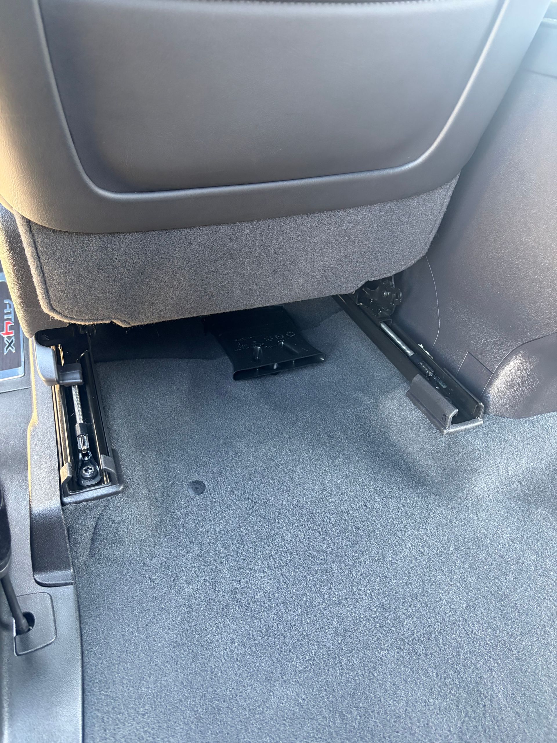 The inside of a car after shampoo