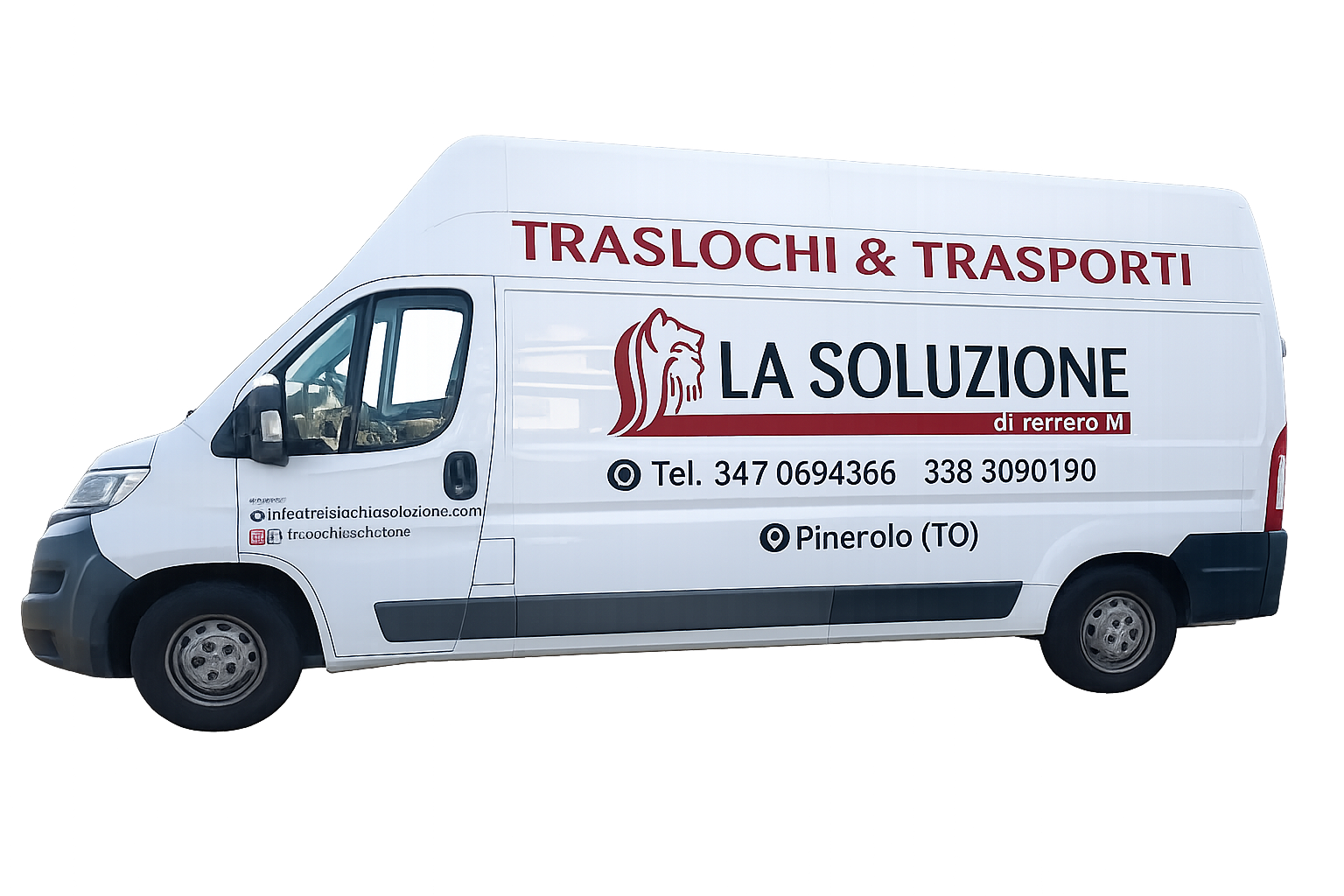 White van with