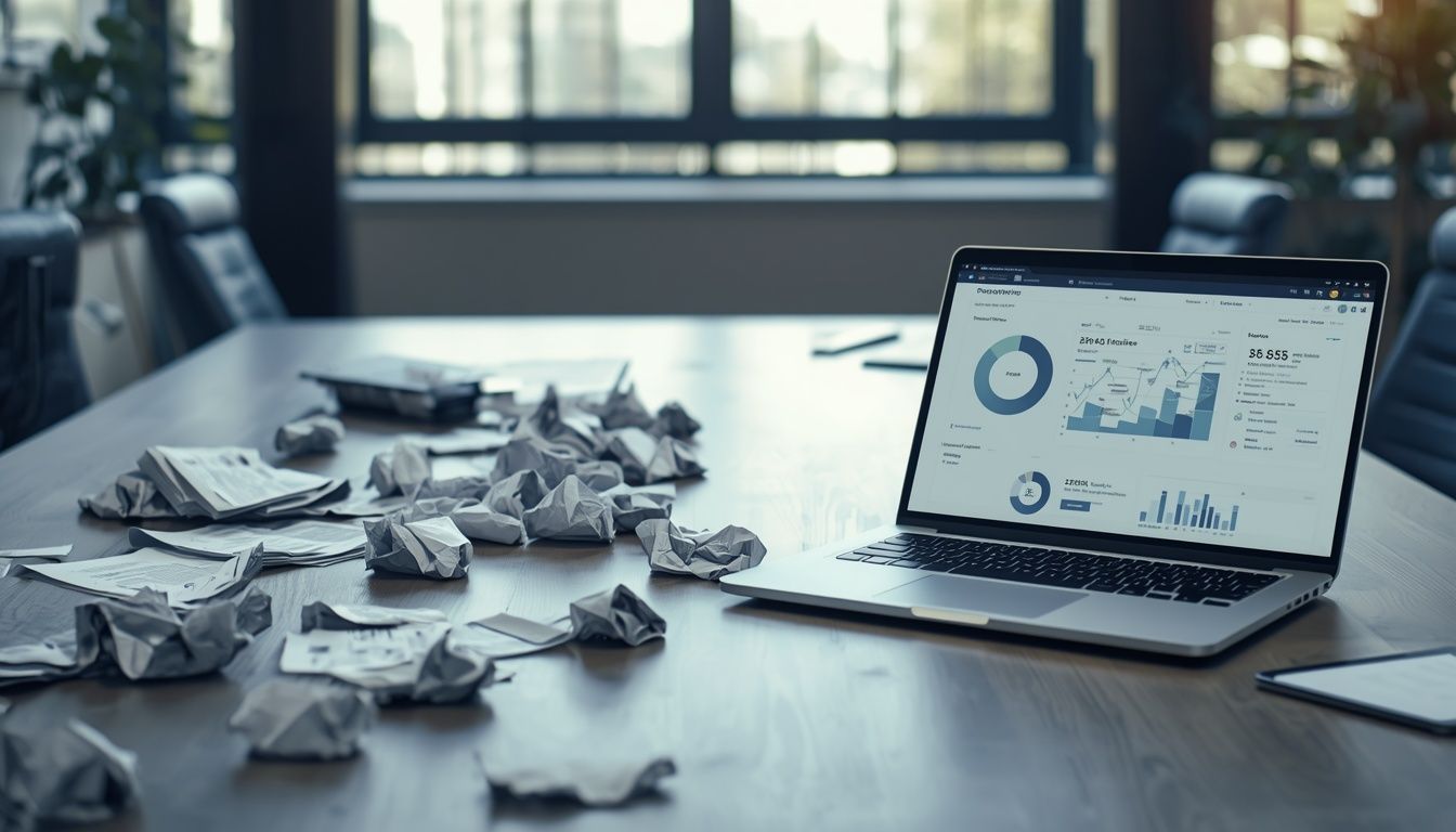 Modern workspace showing successful email marketing strategy