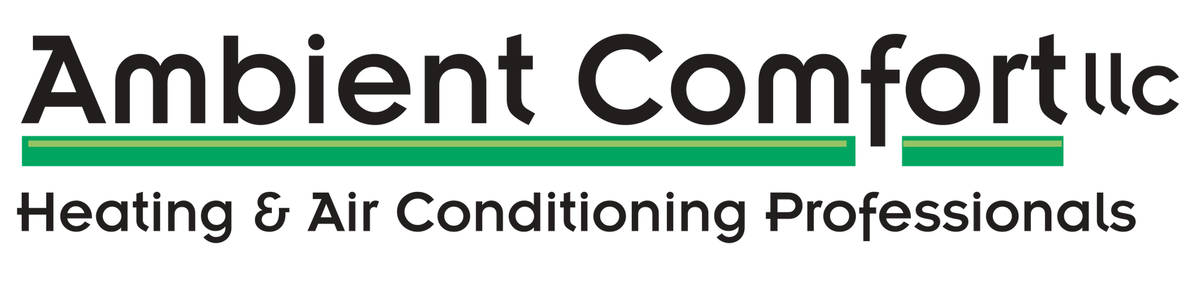 Logo for Ambient Comfort LLC, featuring the company name and tagline 