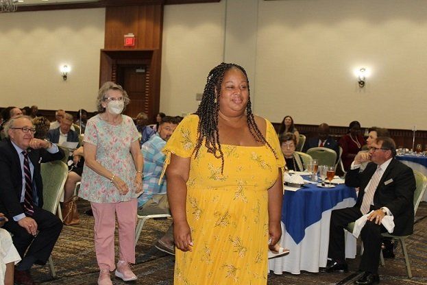 Simone, 10-years of service recognized employee