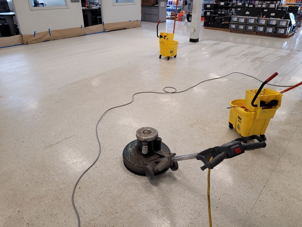 Before Cleaning The Floor — Idaho Falls, ID — AAA Custodial Services
