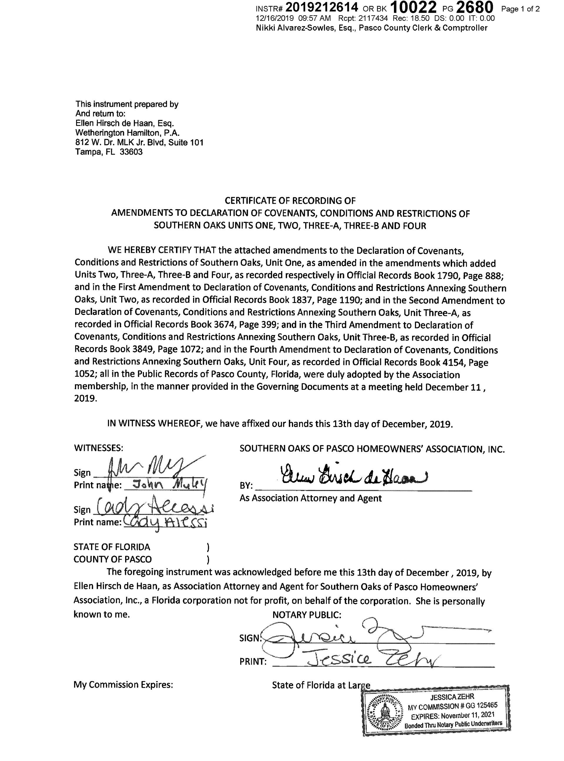 Sixth Amendment to Community Standards