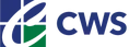 CWS logo: blue and green abstract shape with 