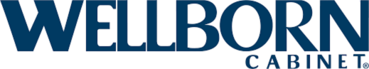 Wellborn Cabinet logo in dark blue: