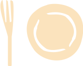 Light yellow fork next to a light yellow plate.
