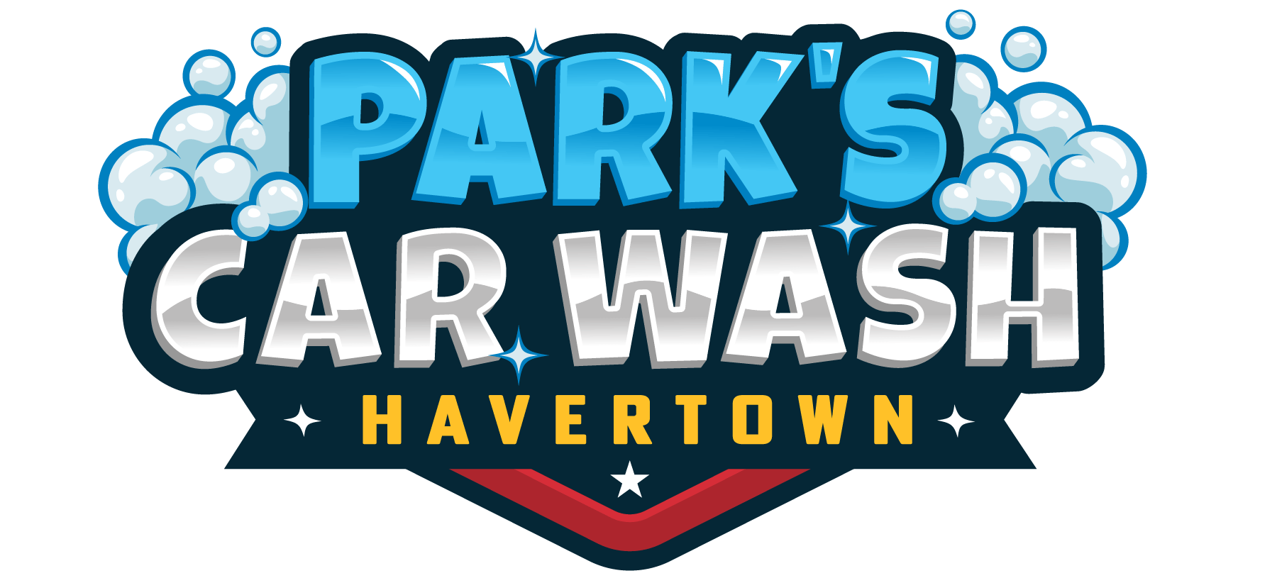 parks car wash logo with havertown under it