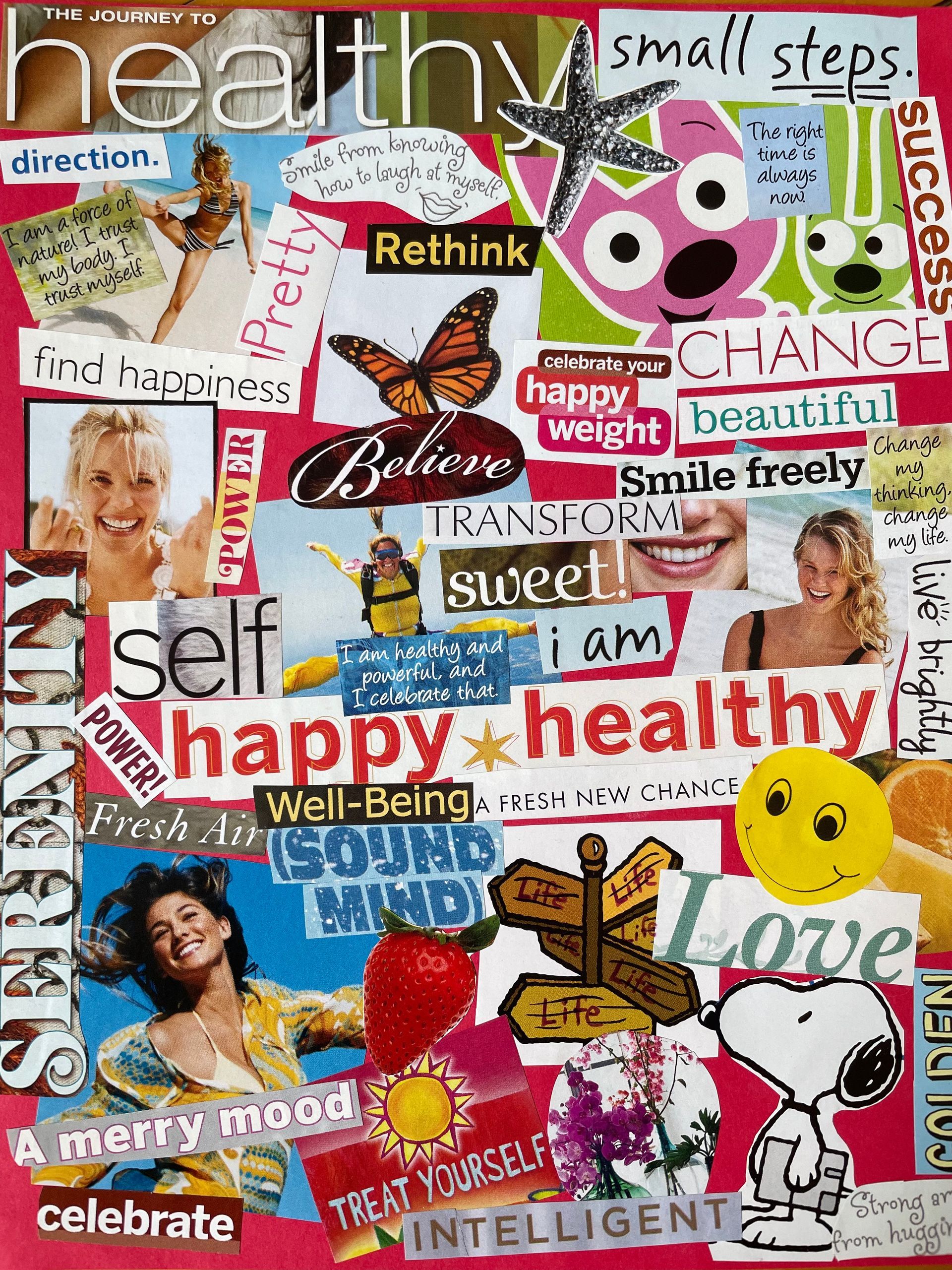 eating disorder recovery collage by Josie Munroe