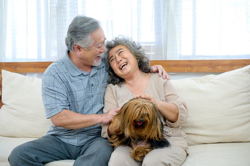 Smiling Senior Couple — Scottsdale, AZ — J.B. Martin Insurance Agencies Smiling Senior Couple — Scottsdale, AZ — J.B. Martin Insurance Agencies