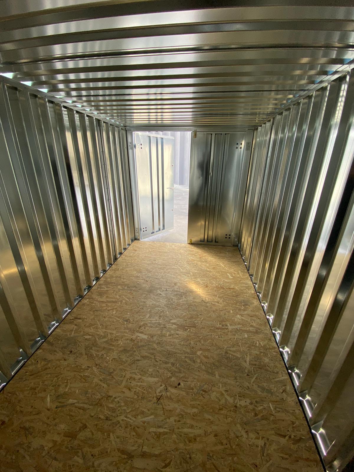 Galvanisert lettcontainer innvendig