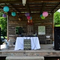 outdoor wedding reception