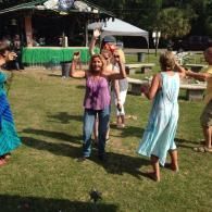 partygoers dancing