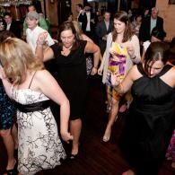 wedding guests dancing