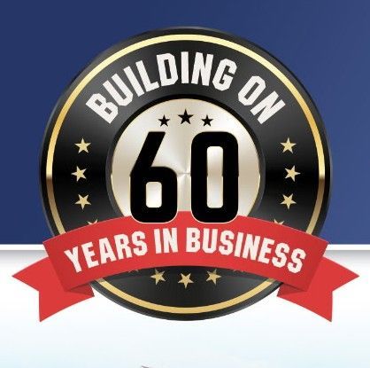 Building On 60 Years In Business Logo