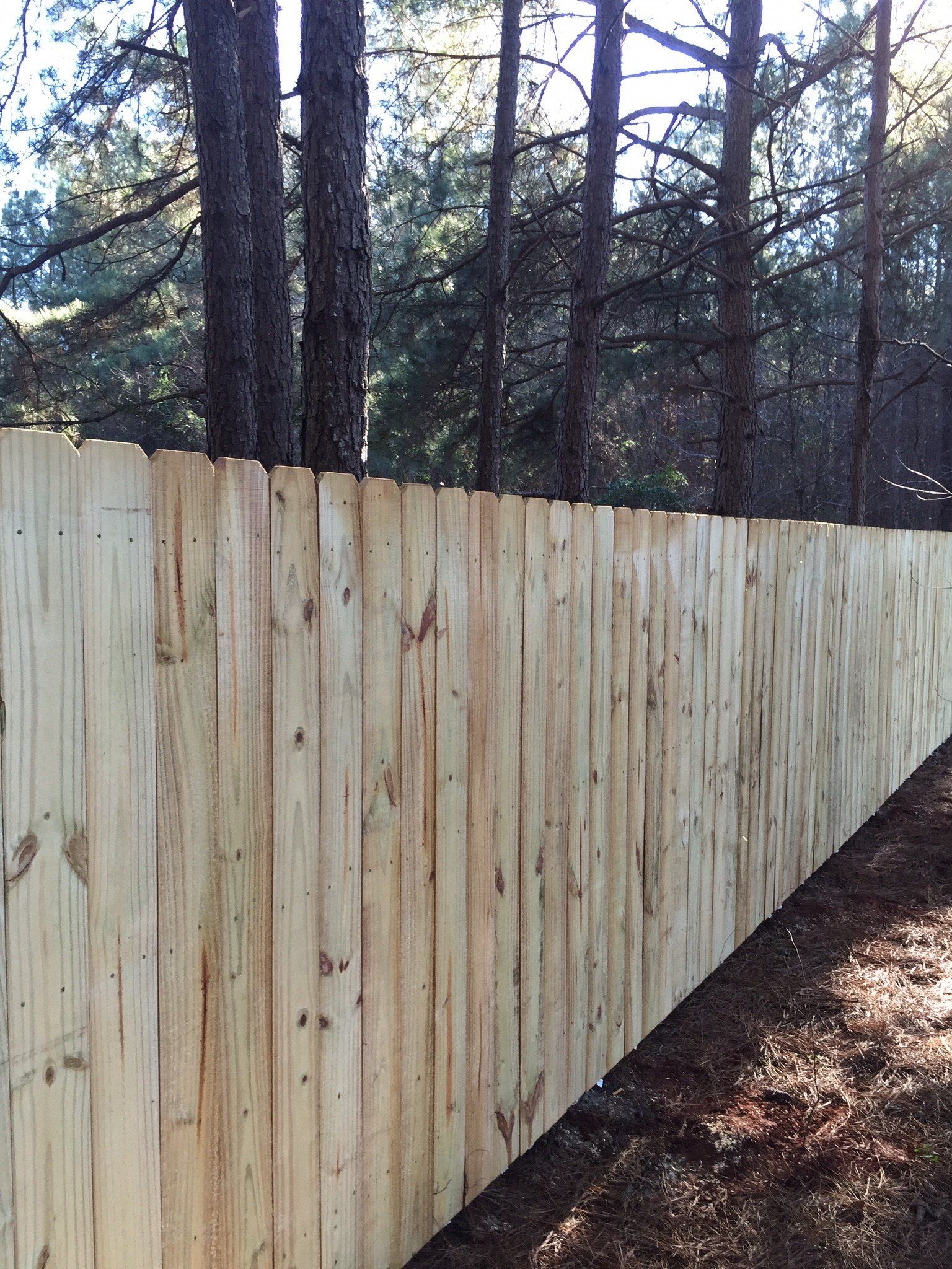 Fence Made Of Wood — Covington, GA — Barbara's Fence Company, Inc.