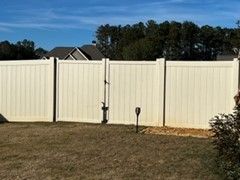 White Vinyl Fence — Covington, GA — Barbara's Fence Company, Inc.