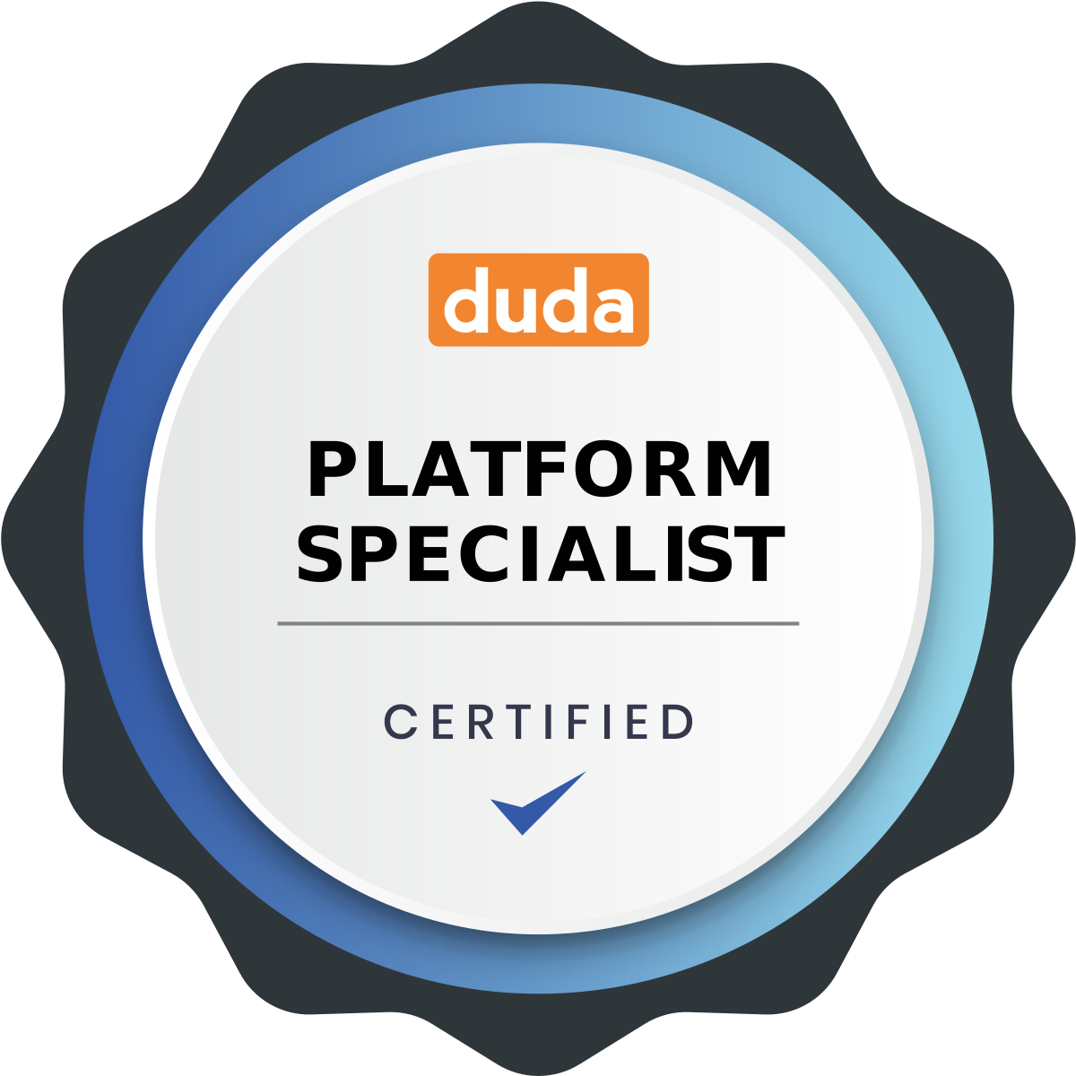 RevvedUpRevenue is certified for Duda Platform Specialist.