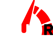 RevvedUpRevenue black and white logo in footer