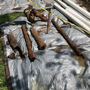 A Bunch of Rusty Pipes - Clay County, FL  - Clay County Master Plumbing, LLC