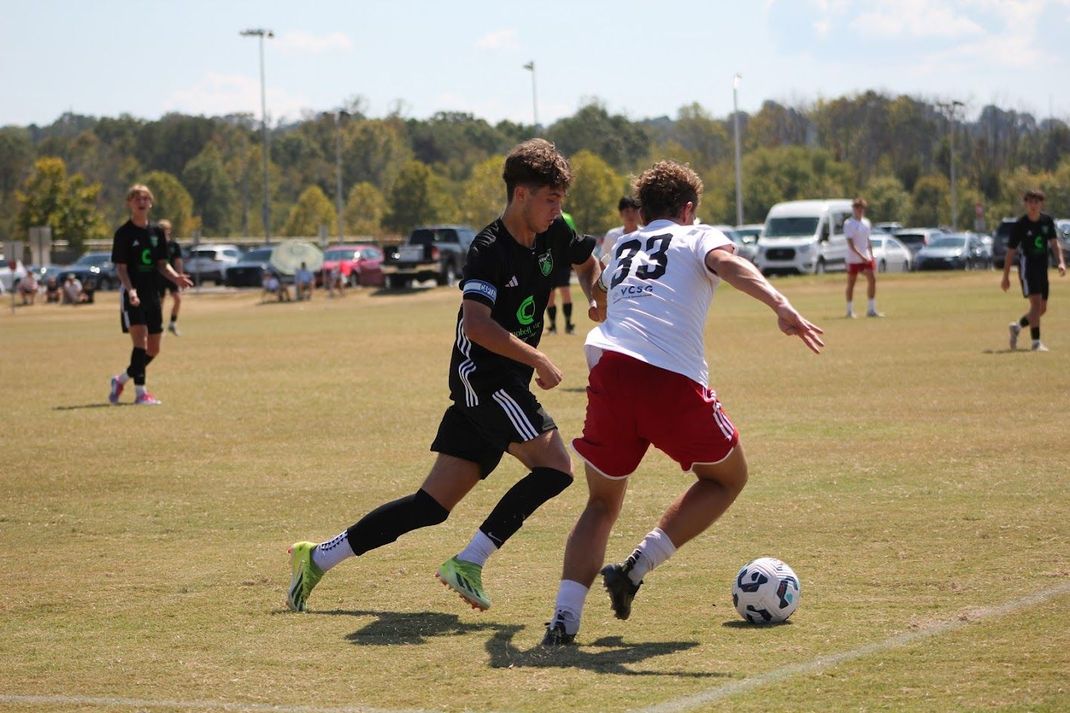 Legends boys soccer player in a game