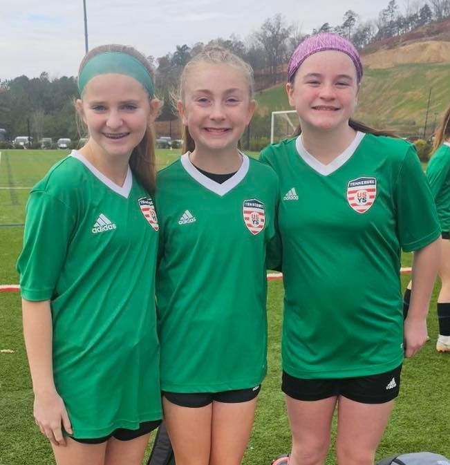 3 youth girls soccer players from Legends ODP