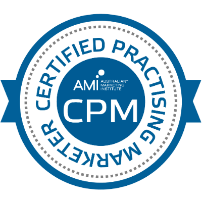 Certified Practising Marketer badge Certified Practising Marketer badge