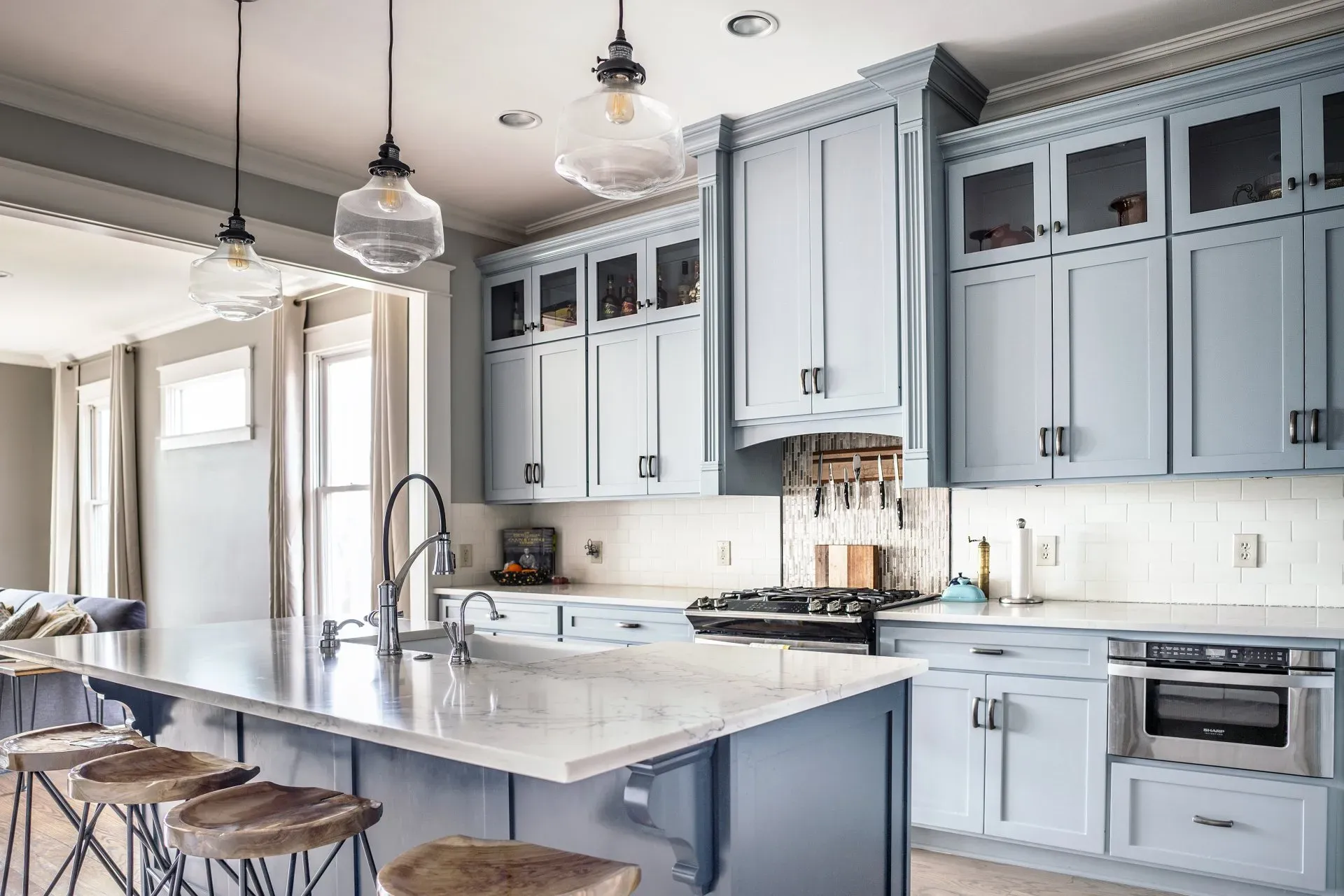 custom kitchen painted cabinets nashville