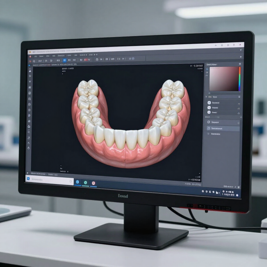 CAD-ontwerp digitale prothese in exocad
