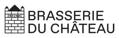 Logo de la Brasserie du Château, une brasserie, représentant un château et du texte.