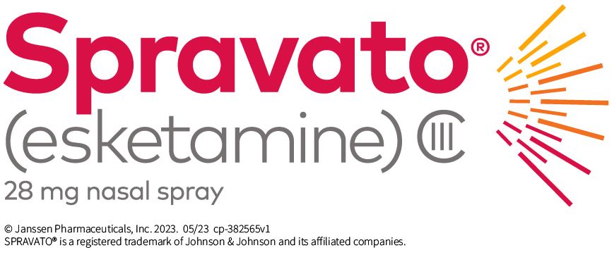 the word spravato is on a white background