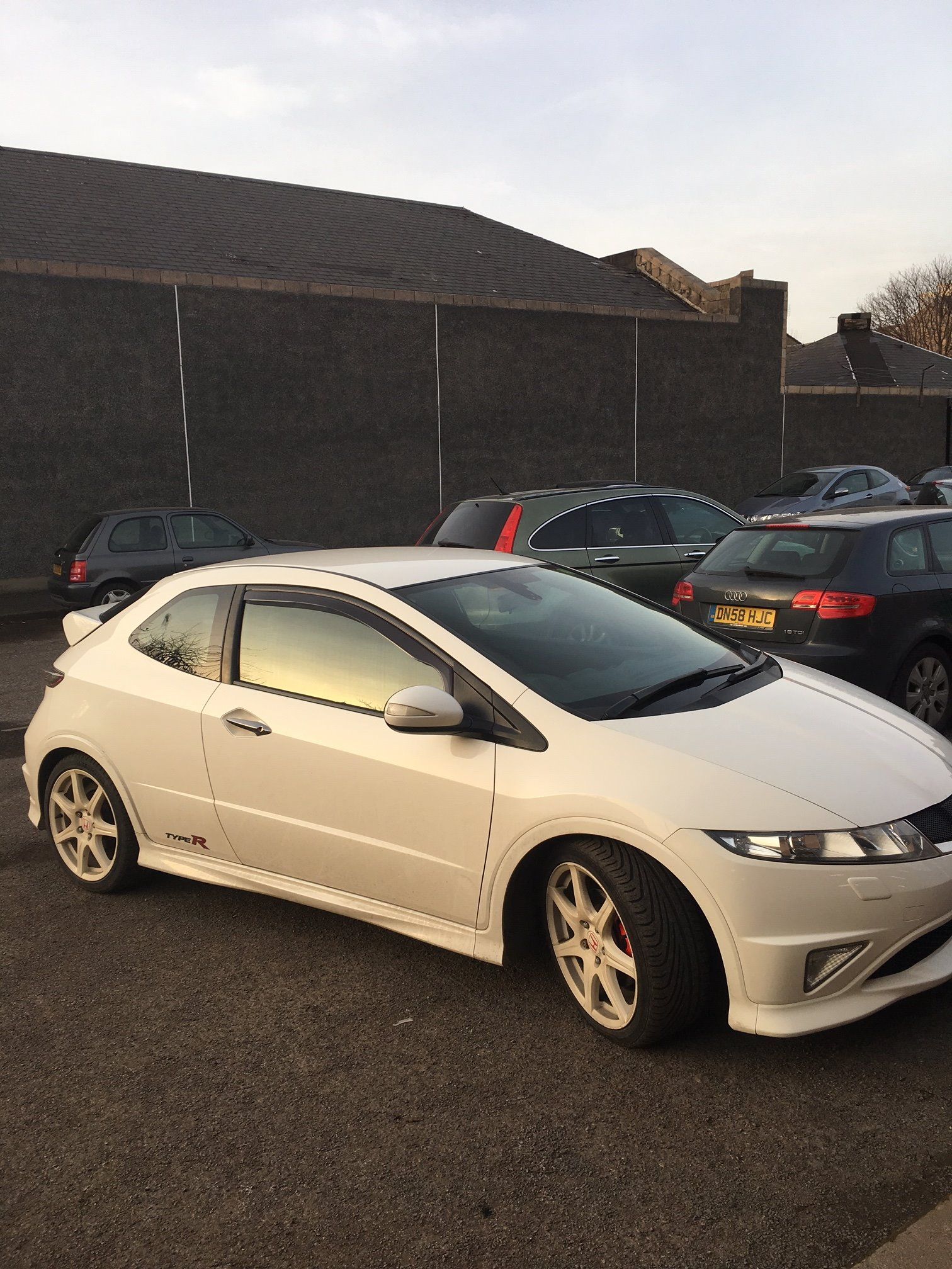 White Honda Civic