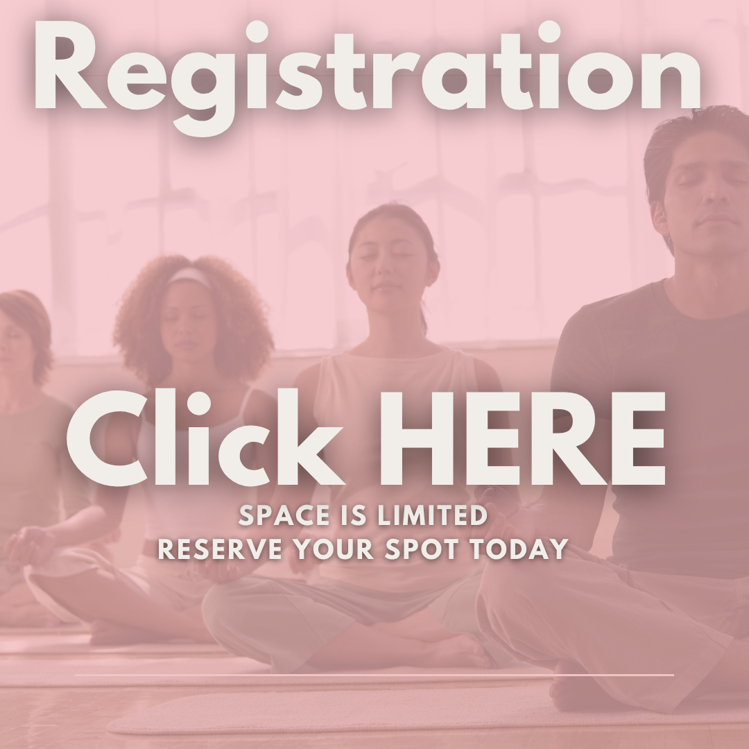 A sign that says register now space is limited reserve your spot today in person click here