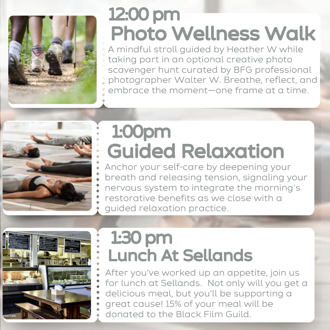 A flyer for a mindful movement and steps to meal plan
