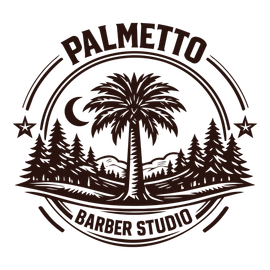 Logo for Narcos Menz Grooming: black and red barber tools overlayed on bold text.