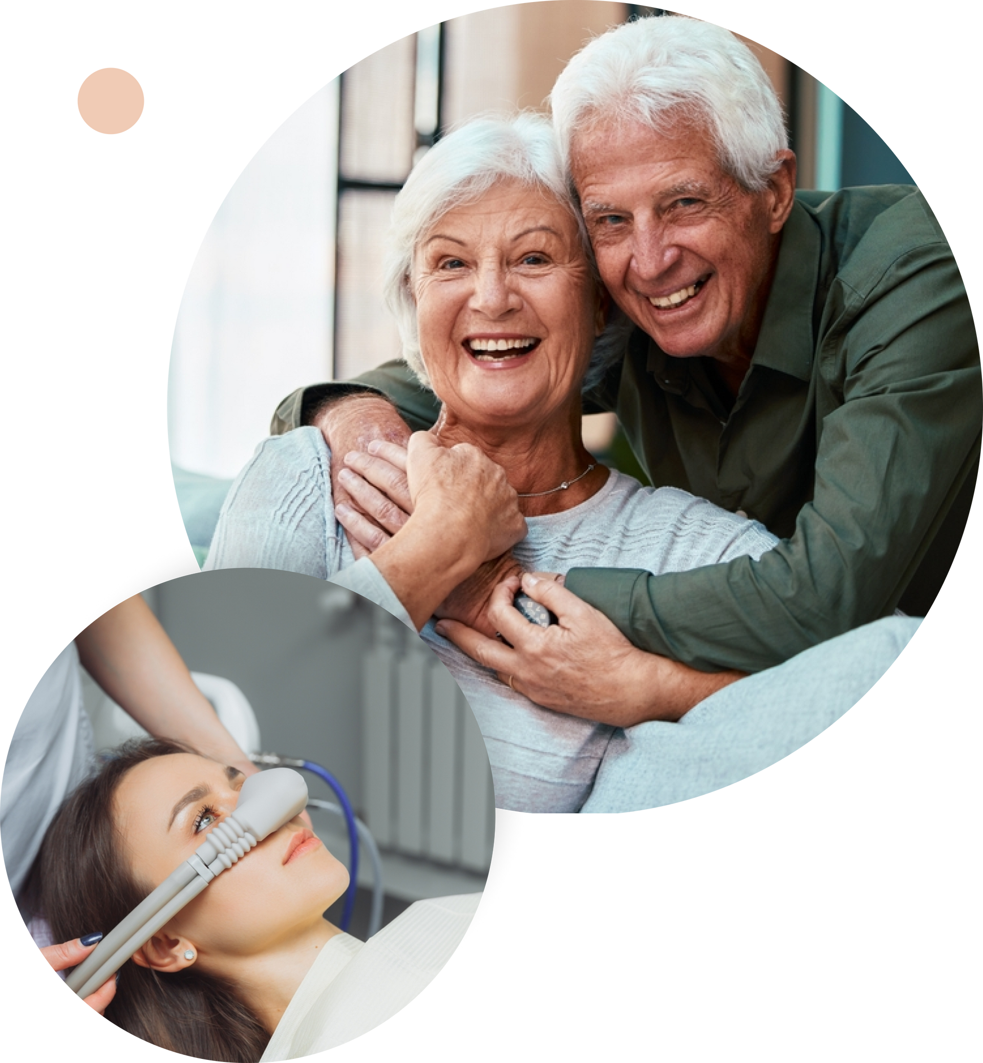 a man and woman are hugging and smiling for the camera