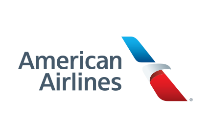The american airlines logo is on a white background.