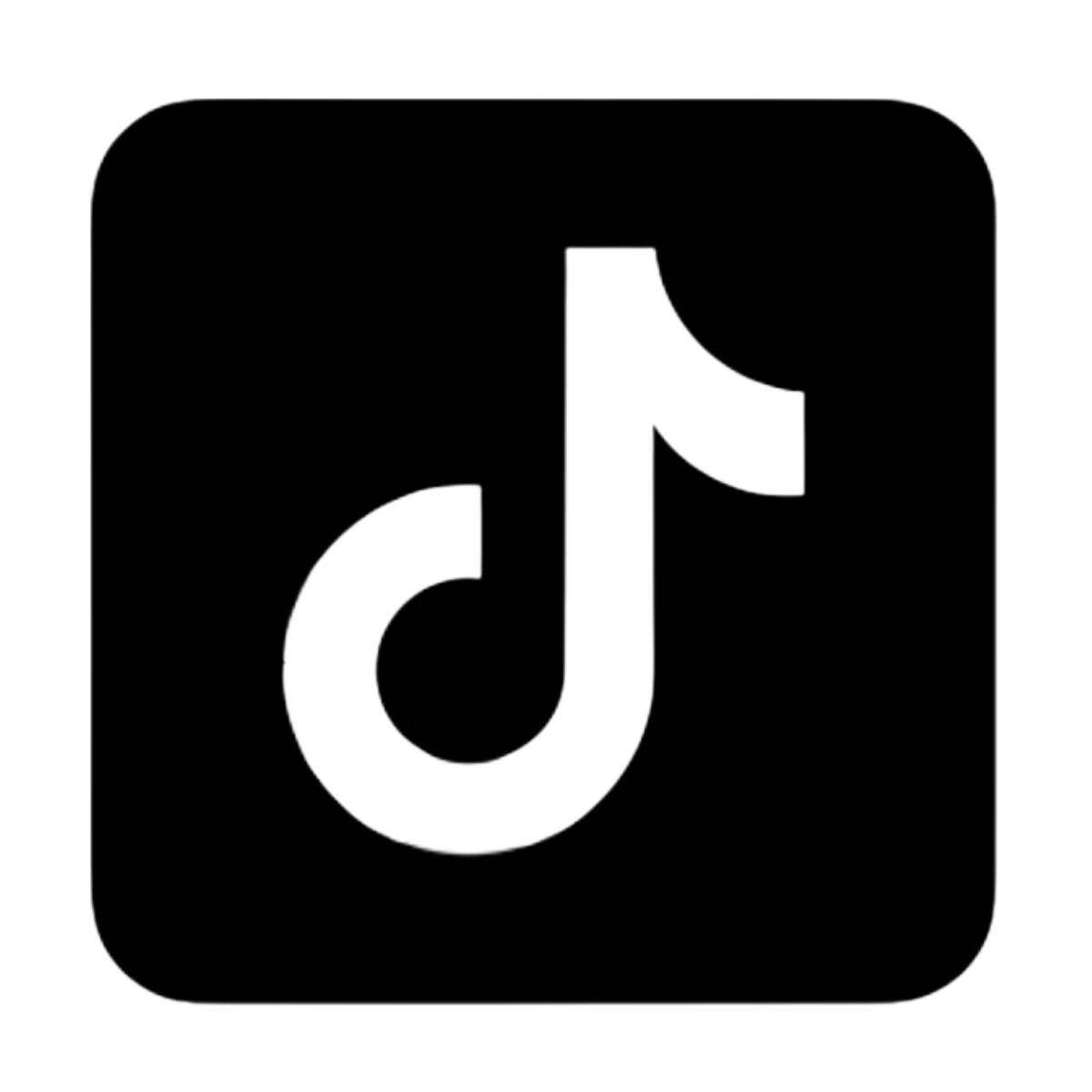 a black square with a white j on it .