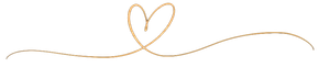 Thin gold line forming a heart 