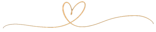 Thin gold line forming a heart 