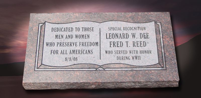 Stone plaque: 