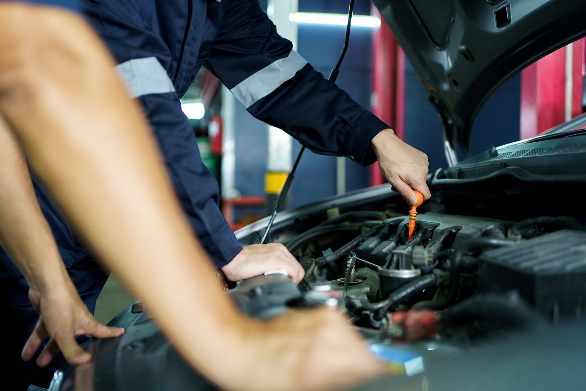 close up image of an oil change - Border Bandag Tyre Service