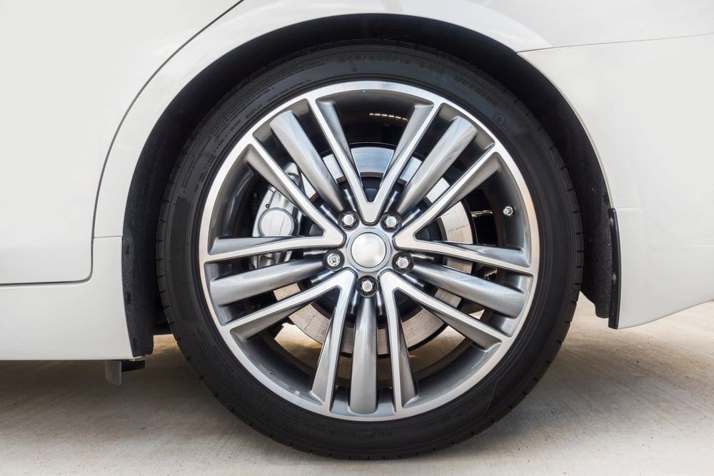 A Close Up Of A Car Wheel With A Tire On It — Border Bandag Tyre Service In South Albury, NSW