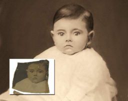 Photo restoration example 1