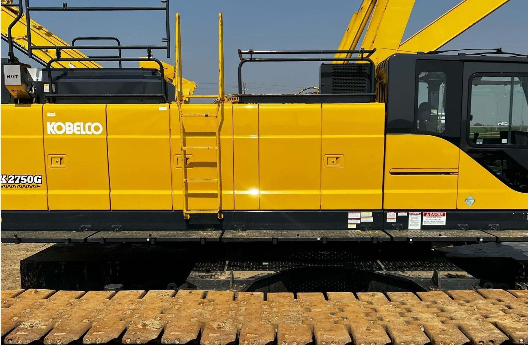Kobelco Crane Exterior Paint Correction After Photo