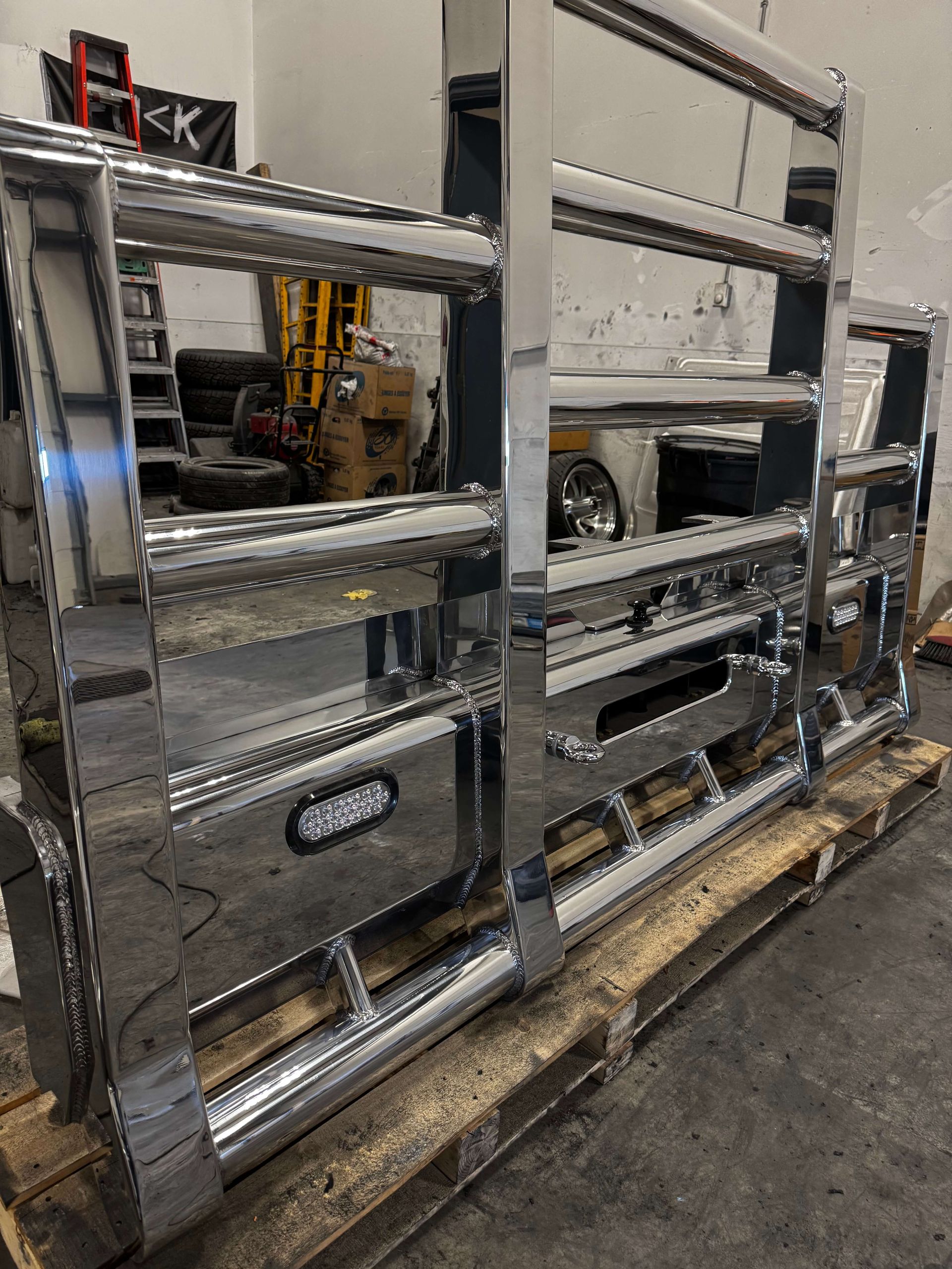 Herd Moose Bumper Polished by Alberta Metal Polishing in Nisku