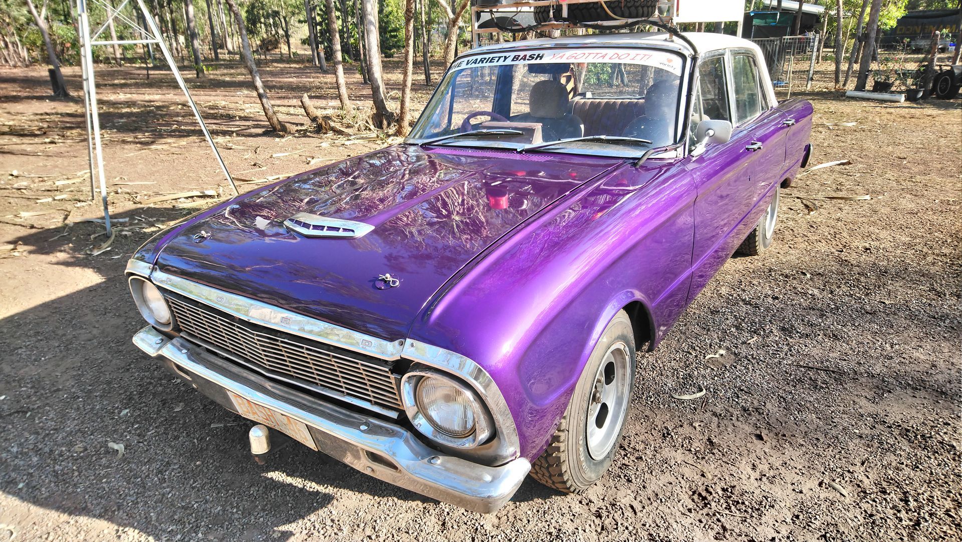 Purple Vintage Car — Give Your Ride Some Pride NT in Wagait Beach, NT