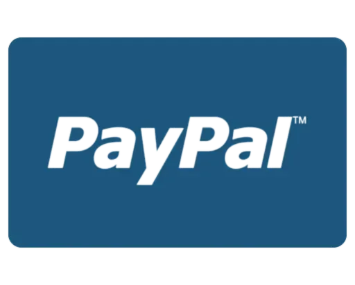 PayPal logo: White text 