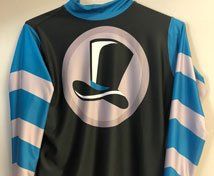 Racing silks and helmets