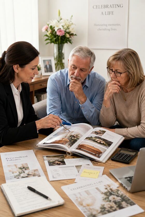an aging couple planning a funeral or cremation service in Taneytown, MD